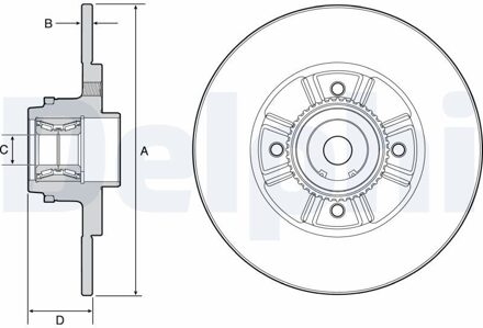 Renault Remschijf BG9114RS