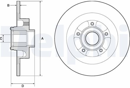 Renault Remschijf BG9134RS