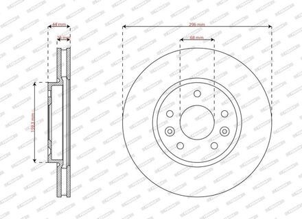 Renault Remschijf DDF3208C