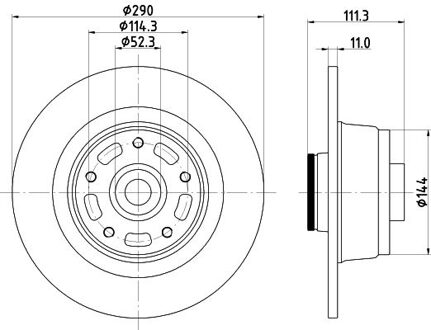 Renault Remschijf PRO 8DD355133311