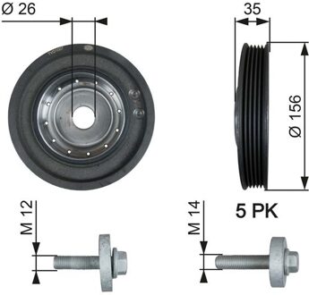 Renault Riemschijf, krukas DriveAlign® TVD1007A