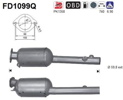 Renault Roetfilter FD1099Q