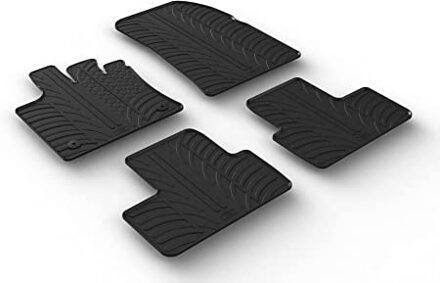 Renault Rubbermatten passend voor Renault Captur II 1/2020- (T profiel 4-delig + montageclips)