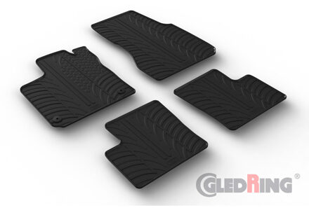 Renault Rubbermatten passend voor Renault Twingo E-Tech 2020- (T profiel 4-delig + montageclips) GL0022