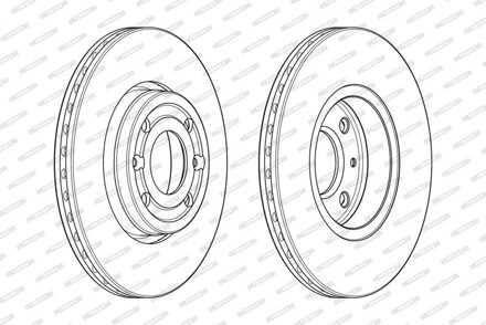 Renault Set van 2 remschijven DDF1978
