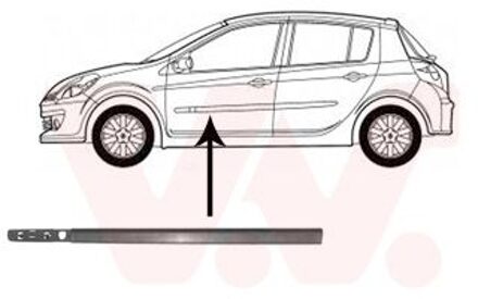 Renault Sier- / beschermingspaneel, deur 4331423