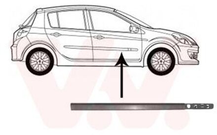 Renault Sier- / beschermingspaneel, deur 4331424