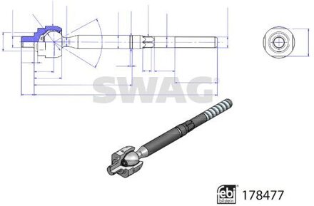 Renault Spoorstang ( zonder stuurkogel) 33104545