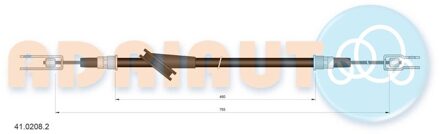 Renault Trekkabel, parkeerrem 4102082