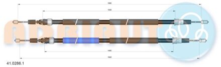 Renault Trekkabel, parkeerrem 4102861