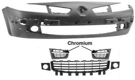 Renault VOORBUMPER IN PRIMER 3/06+ Chroom Gril 4375576