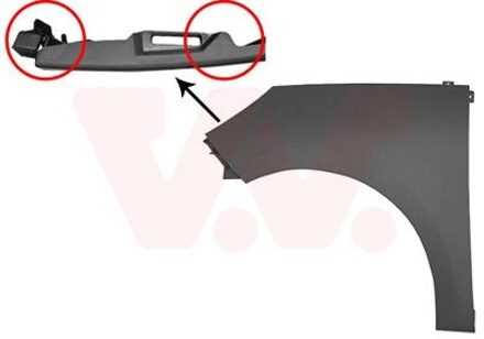 Renault Voorspatbord Links 4346657