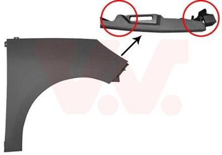 Renault Voorspatbord Rechts 4346658