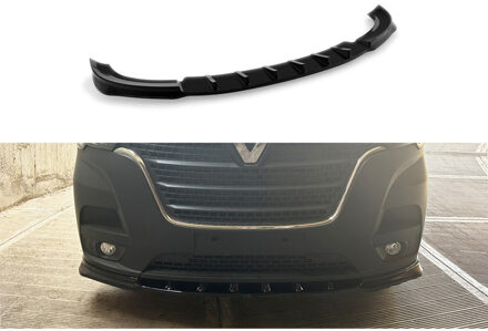 Renault Voorspoiler passend voor Renault Master Mk3 Facelift 2019-2024 (ABS Glanzend Zwart) DXVRE03