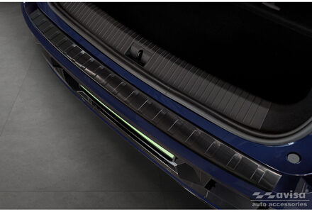 Renault Zwart RVS Bumper beschermer passend voor Renault Megane E-Tech 2022- 'Ribs' AV245344