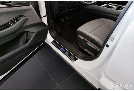 Renault Zwart RVS Instaplijsten passend voor Renault Austral (RHN) 2022- 'Hybrid' - 2-delig AV218041