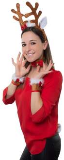 Rendier Set Met Strikjes Multikleur - Print