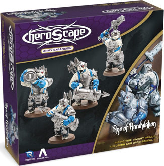 Renegade Heroscape Expansion Rising Tide - Knight Primus Adelbern & Ordo Borealis Army *English Version