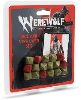 Renegade Werewolf: The Apocalypse 5th Edition RPG Dice and Form Card set