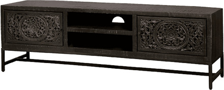 RENEW TV-meubel 'Casina' 160cm, kleur Zwart - 160 cm