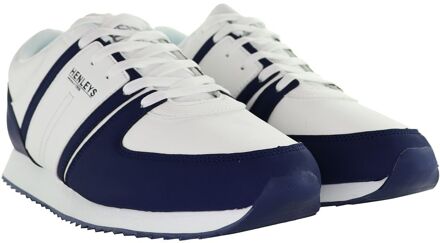 Renner Wit/Blauw Heren Hardloopschoenen