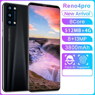 Reno4 pro 5.8 Inch Screen Android Phone Purple Water Drop Screen Smartphone Solid Color Mobile Phone Cool Shape Fashion