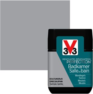 Renovatie Perfection Keuken- En Badkamerverf - Zijdeglans - Dolfijngrijs - 75ml