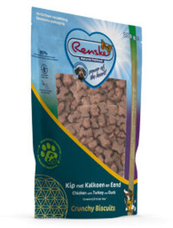 Renske Crunchy Biscuits kip met kalkoen en eend hondensnack 200 g