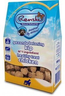 Renske Gezonde Beloning Hartjes Kip - Hondensnack - 150 g