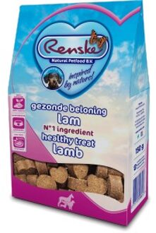 Renske Gezonde Beloning Hartjes Lam - Hondensnack - 150 g