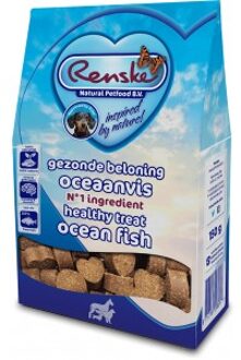 Renske Gezonde Beloning Hartjes Vis - Hondensnack - 150 g