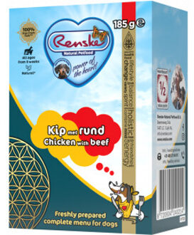 Renske met kip en rund vers bereid nat hondenvoer 24 x 375 g