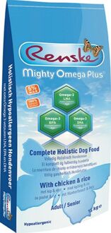 Renske Mighty Omega Plus Adult/Senior Kip - Hondenvoer - 15 kg