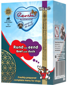 Renske rund met eend Vers Bereid nat hondenvoer 24 x 185 g