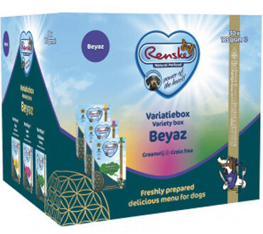 Renske Vers Bereid Variatiebox Beyaz graanvrij hondenvoer (30x185g) 2 trays (30 x 185 g)