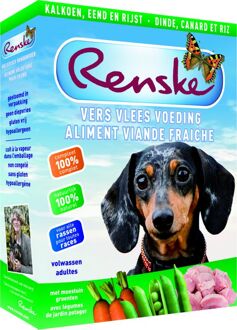 Renske Vers Vlees Hondenvoer - Kalkoen/Eend - 1 x 395 gr