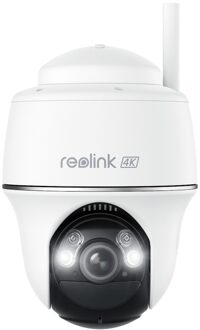 Reolink Argus-serie B440 4K batterijcamera voor buiten, pan-en kantelfunctie, nachtzicht in kleur IP-camera Wit