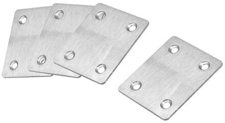 Reparatie Plaat 60Mm X 50Mm Flat Bevestiging Herstellen Bracket Connector 4 Stuks