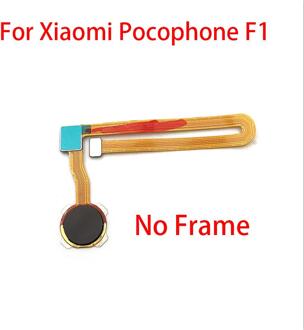 Reparatie Vingerafdruk Scanner Voor Xiaomi Pocophone F1 Home Button Vingerafdruk Menu Return Key Erkenning Sensor Flex Kabel nee kader