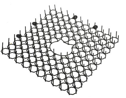 Repellent Kat Mat Met Spike Voor Outdoor Draagbare Huishoudelijke Anti-Kat Hond Zwart Tuin SJ1