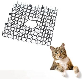 Repellent Kat Mat Met Spike Voor Outdoor Draagbare Huishoudelijke Anti-Kat Hond Zwart Tuin Unieke Repellent Kat Mat