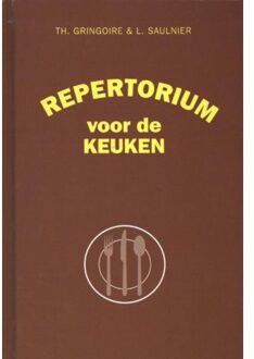 Repertorium voor de keuken - Boek TH. Gregoire (9059275330)