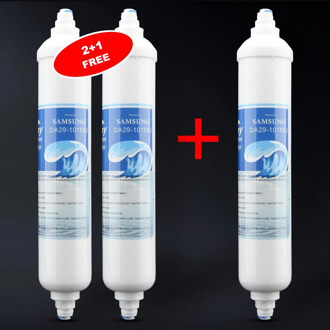Replaceable external refrigerator water filter compatible with GE GXRTDR, Samsung DA29-10105J, LG 5231JA2010B / C (2+1Free)