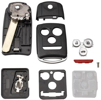 Replacement Keyless Entry Afstandsbediening Flip Auto Sleutelhanger Shell Case Voor Acura Tl Voor Honda 3 + 1 Sleutel folding Key Shell