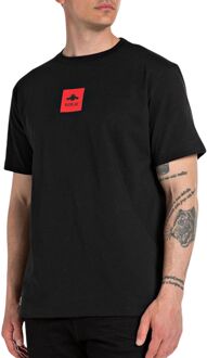Replay Archive Logo Shirt Heren zwart - rood - M
