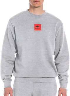 Replay Archive Logo Sweater Heren grijs - M