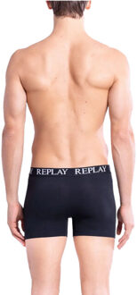 Replay Boxershorts voor heren (set van 2) - maat S Zwart