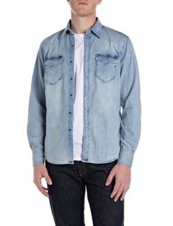 Replay Casual Shirt licht blauw - M;L;XL;XXL