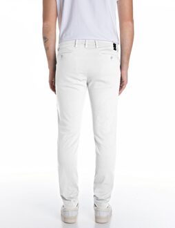 Replay Chino Jeans Zeumar Hyperflex Slim Fit NATURAL WHITE  33-32 Wit