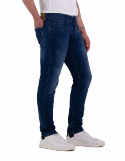 Replay Donkerblauwe Hyperflex Slim Fit Jeans Replay , Blue , Heren - W31,W29